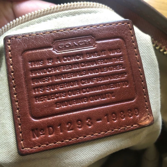 Coach Legacy Duffle Hobo Bag in Brown Leather D1293 - Picture 11 of 13